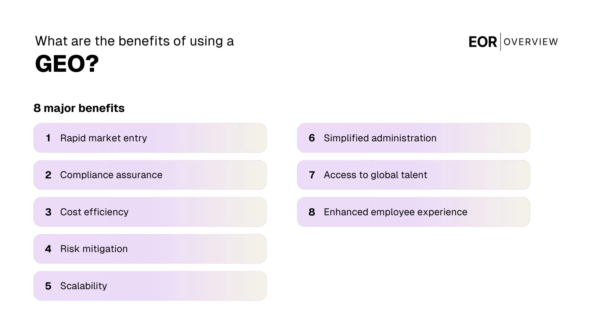 Benefits of using global employment organizations