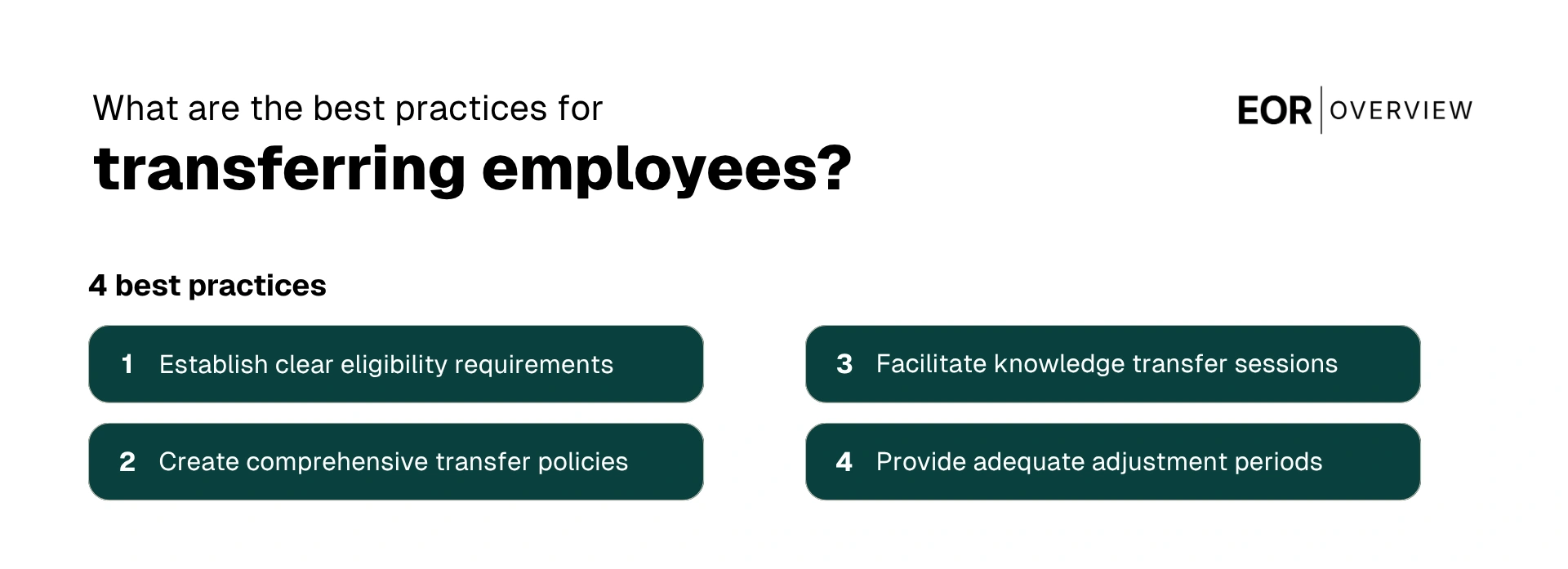 Best Practices for Transferring Employees