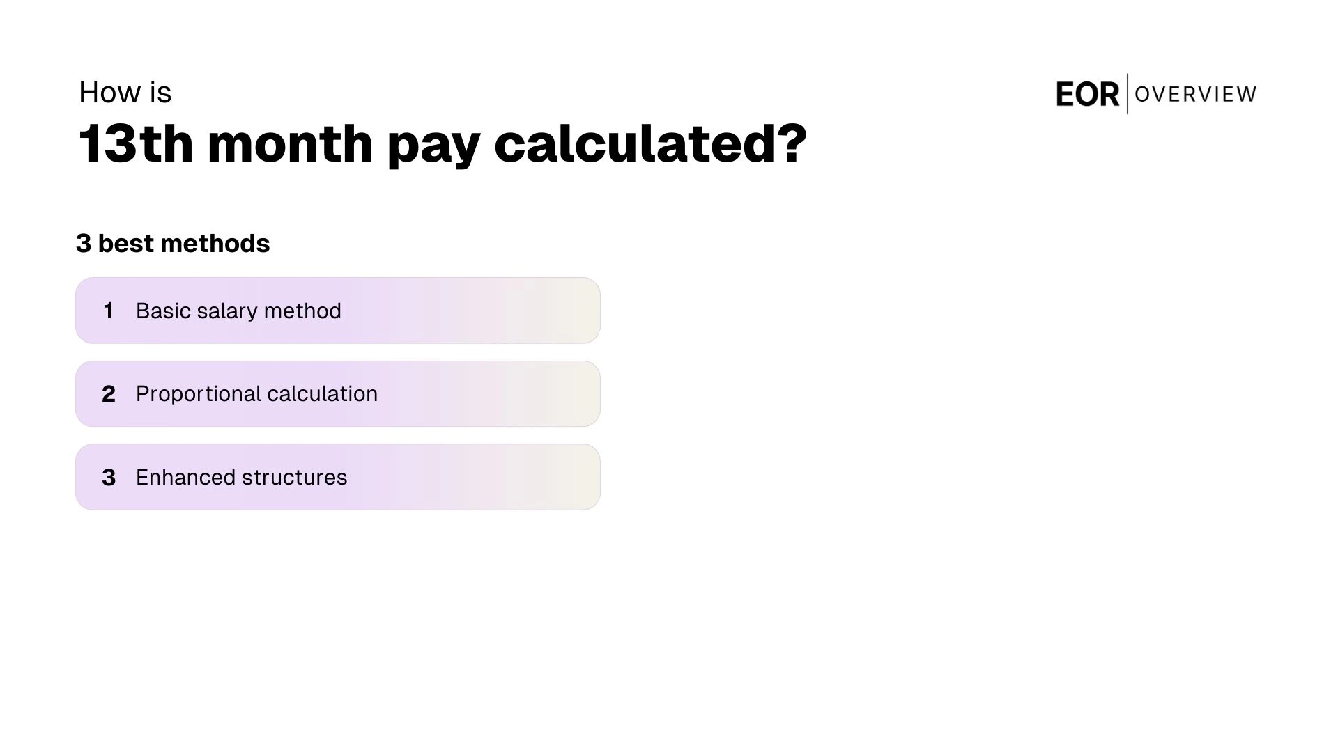 How is 13th Month Pay Calculated?