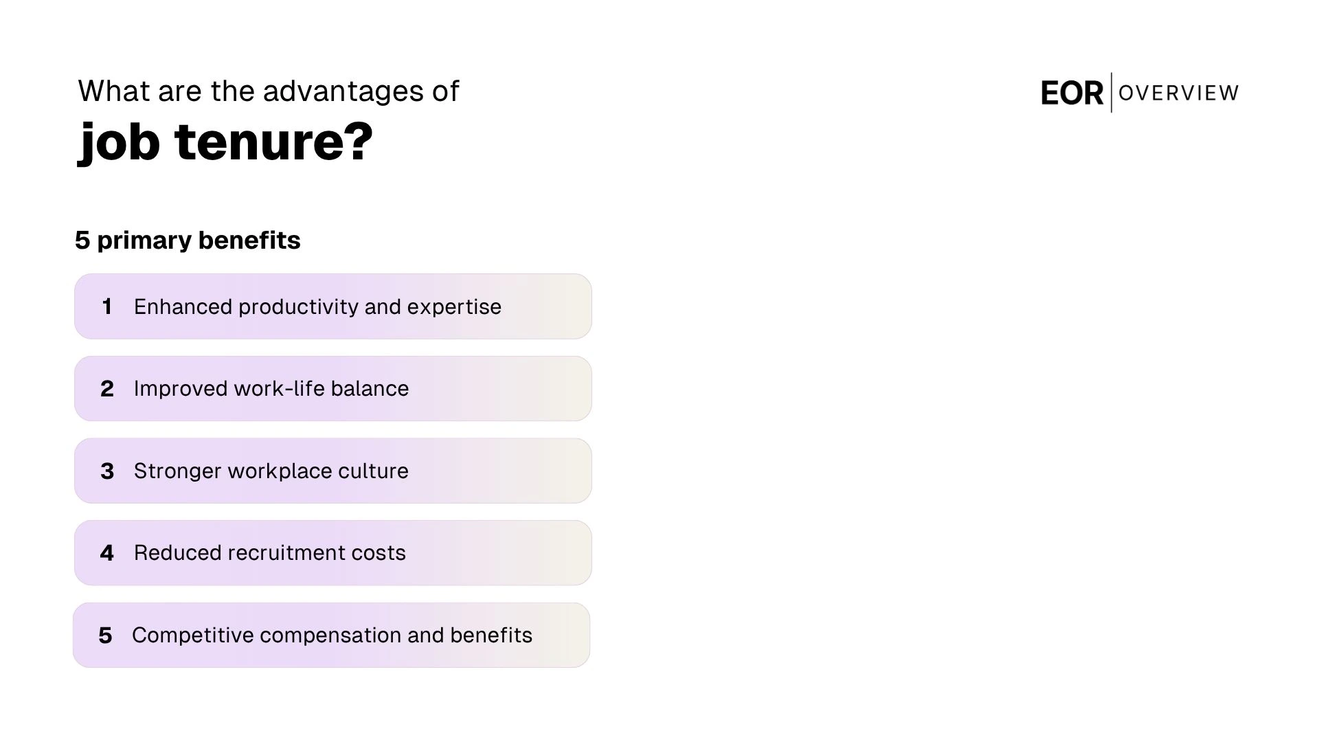 The Advantages of Employee Tenure
