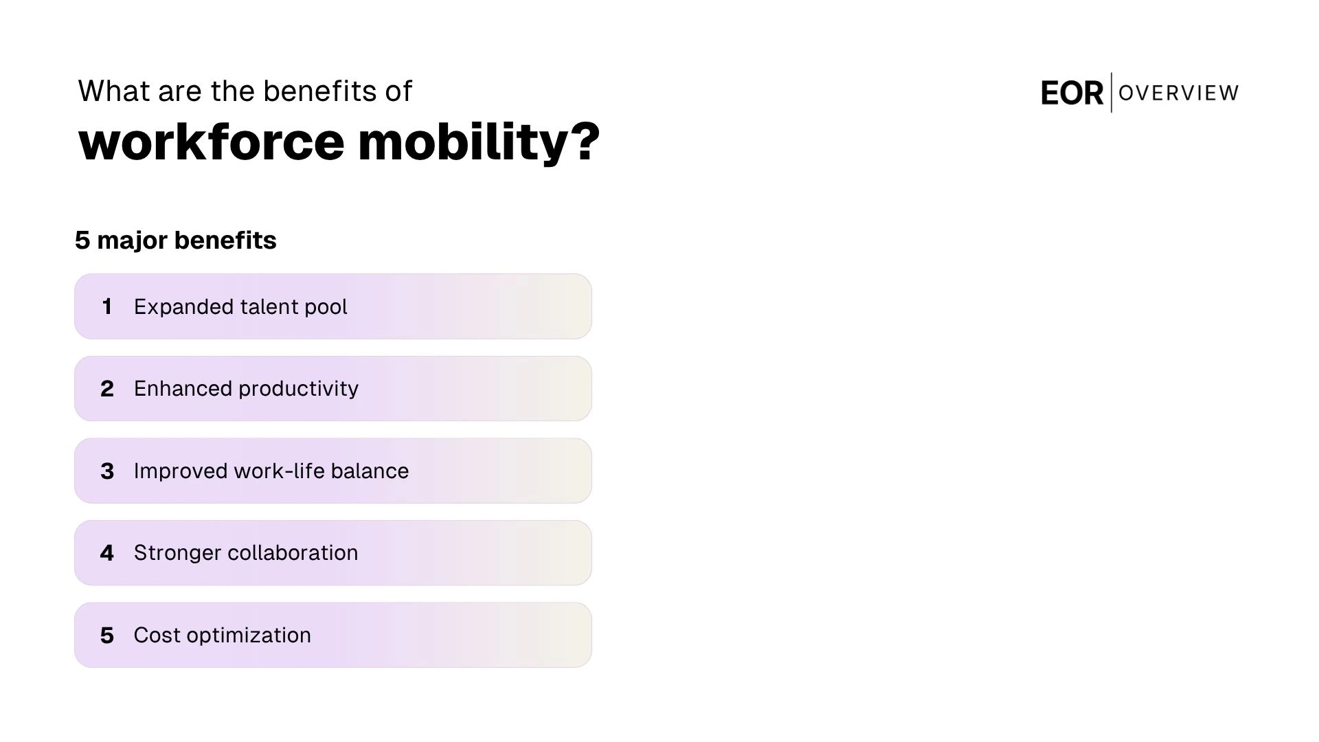 The Benefits of Workforce Mobility