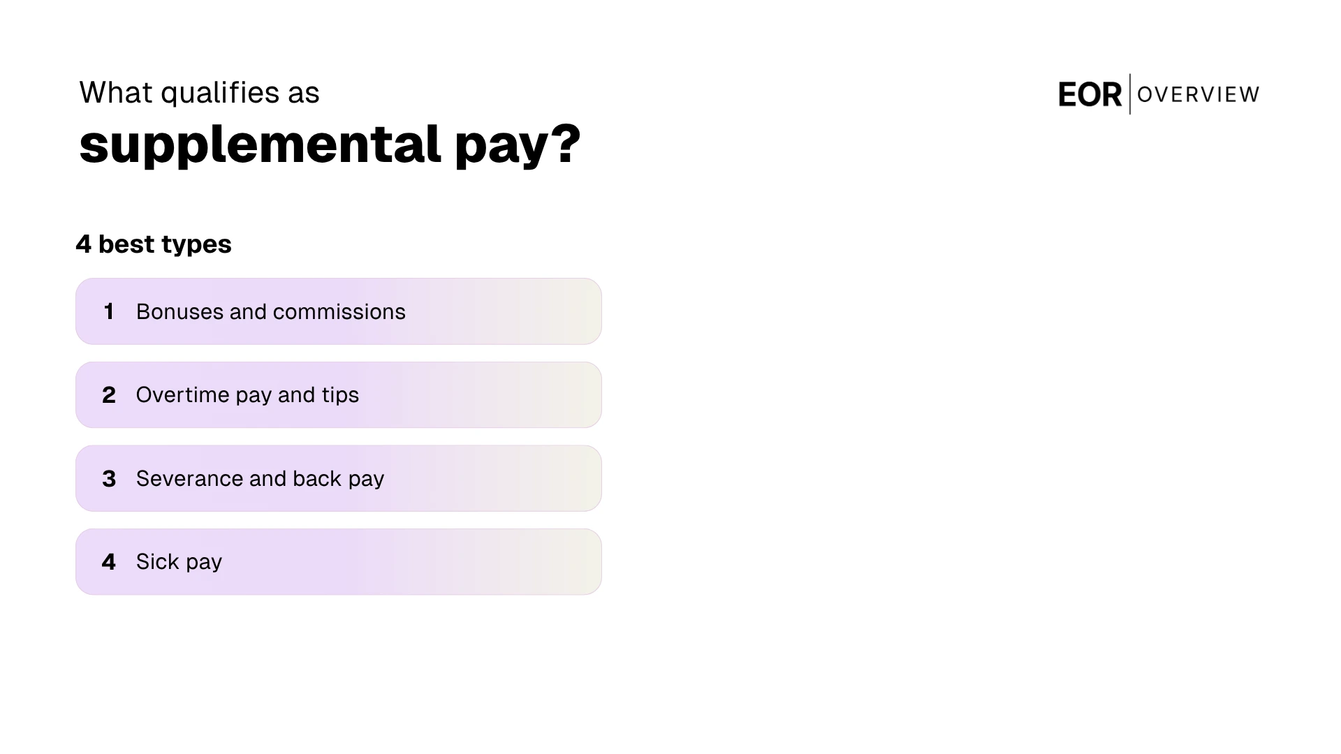 What Qualifies as Supplemental Pay