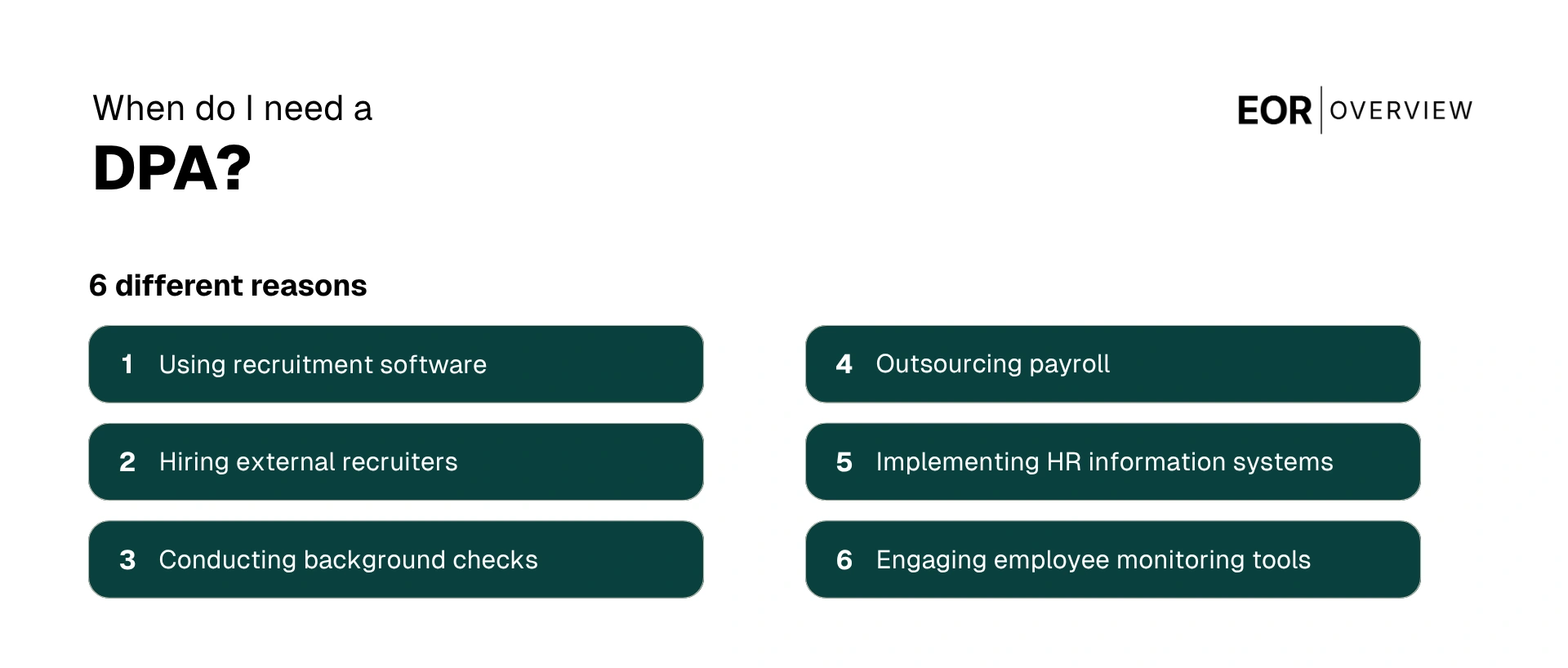 When do I need a DPA