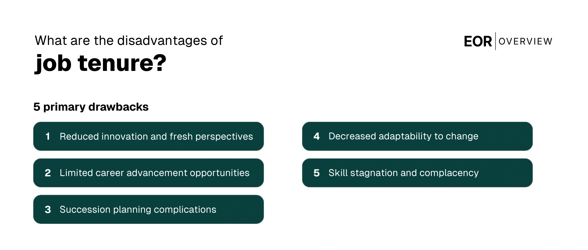 disadvantages of job tenure