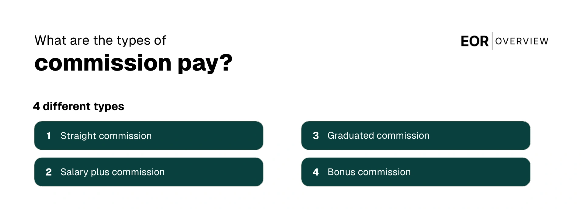 commission pay types