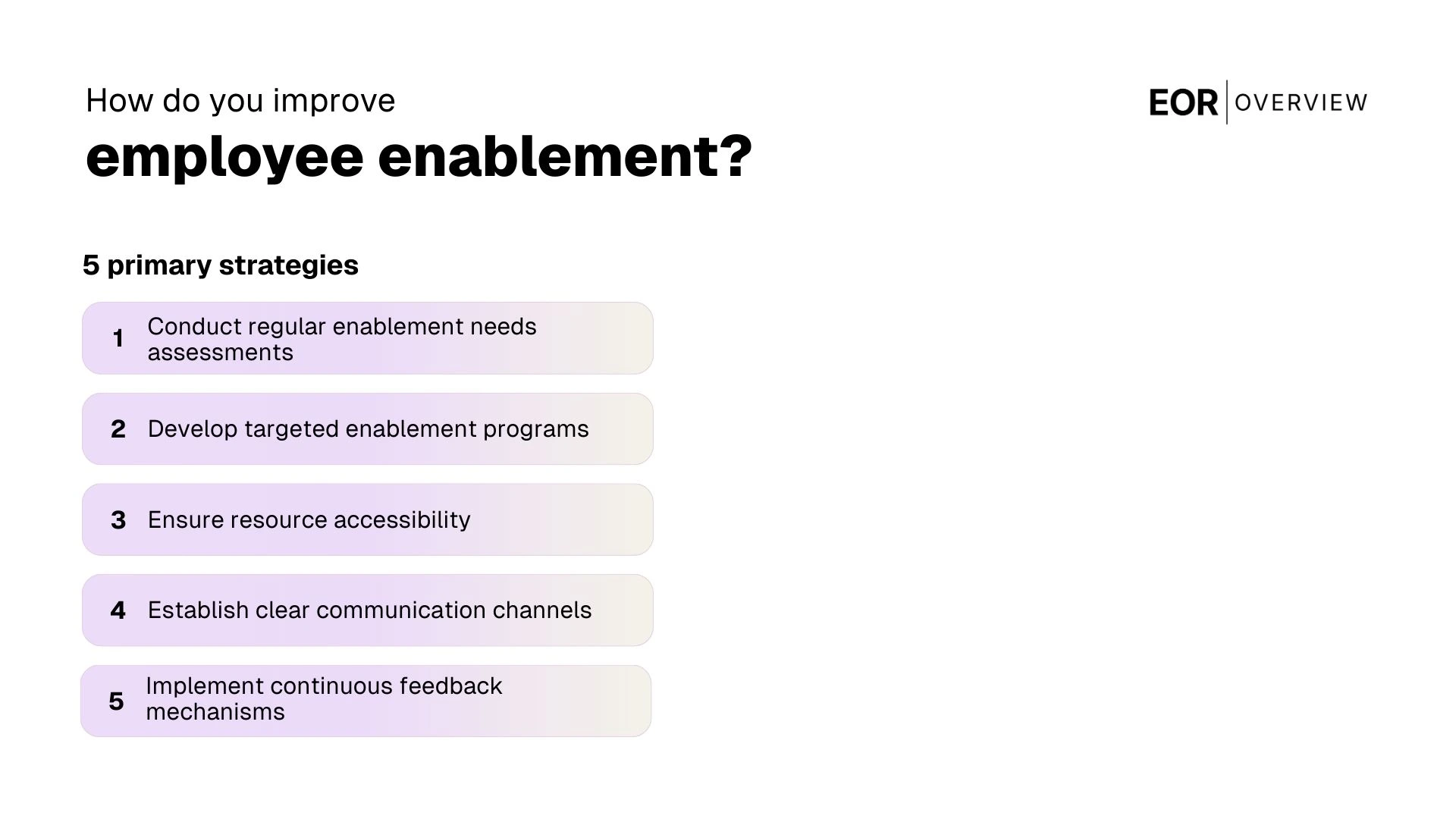 How to Improve Employee Enablement