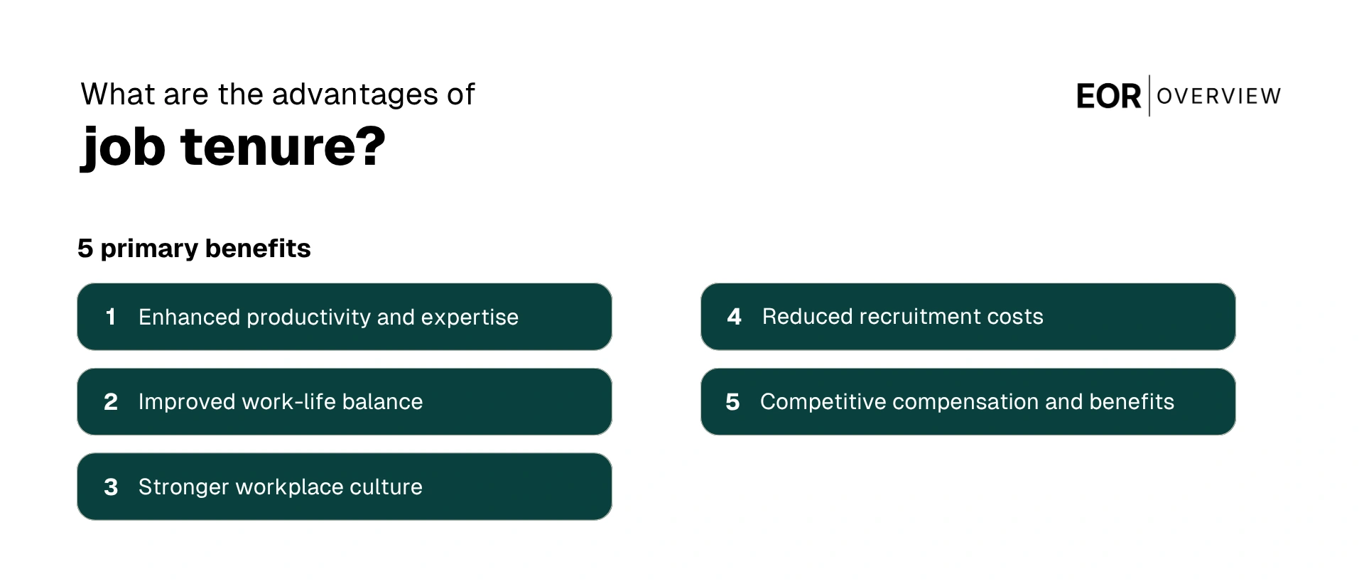 The Advantages of Employee Tenure