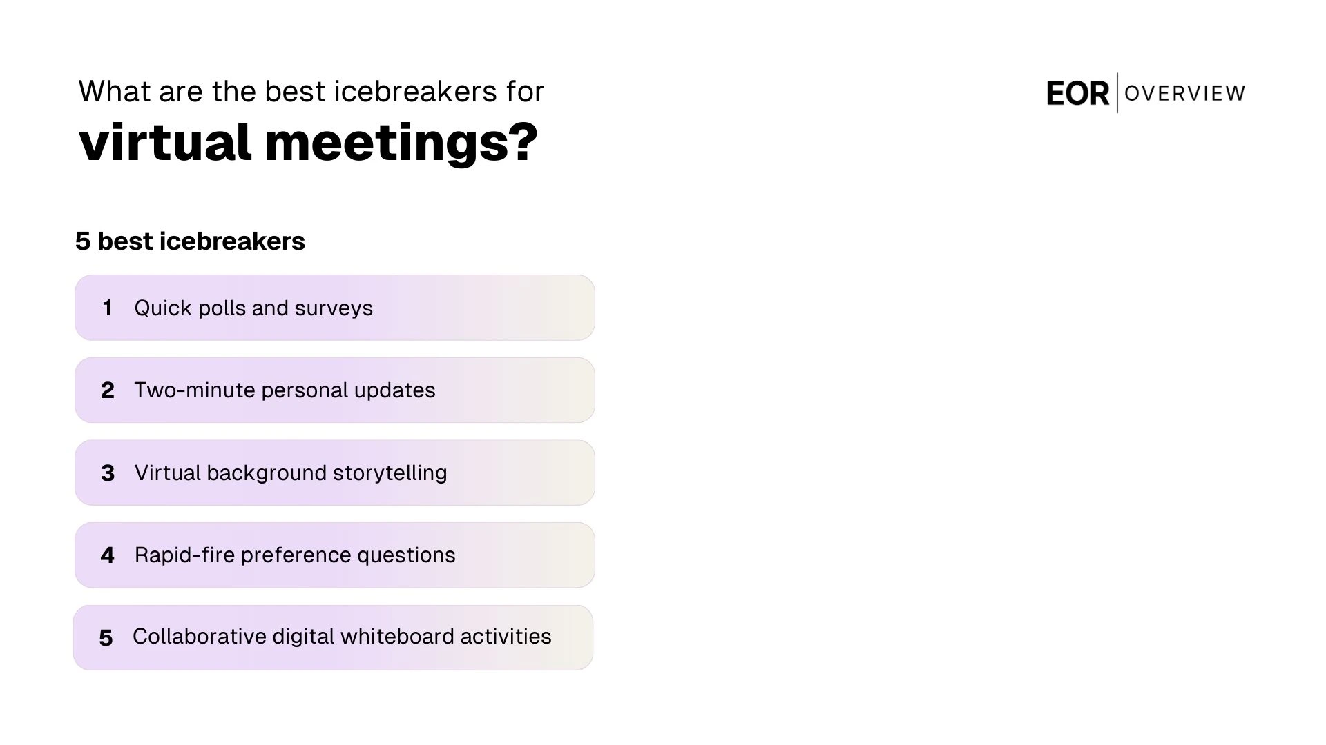 Best Icebreakers for Virtual Meetings