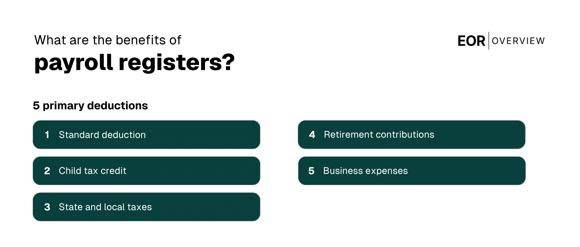 The Benefits of Payroll Registers
